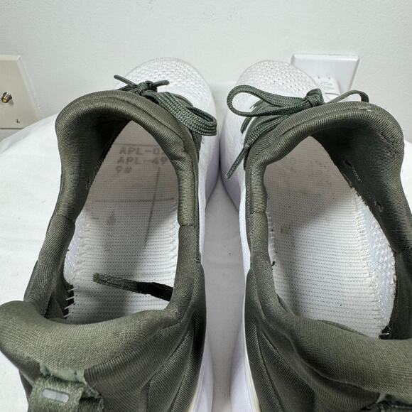 APL Techloom Tracer Sneaker Women 10.5 White Green Running Walking Comfort - Picture 7 of 10